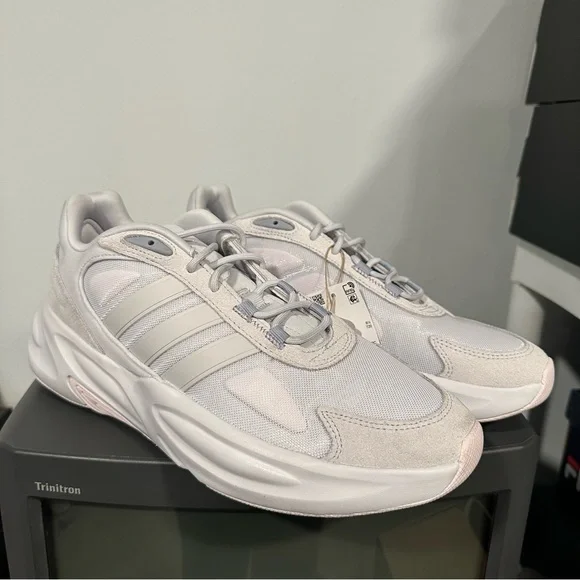 adidas gazelle silver green womens Adidas Ozelle Cloudfoam Lifestyle Running Shoes – Encore Pk main image 1